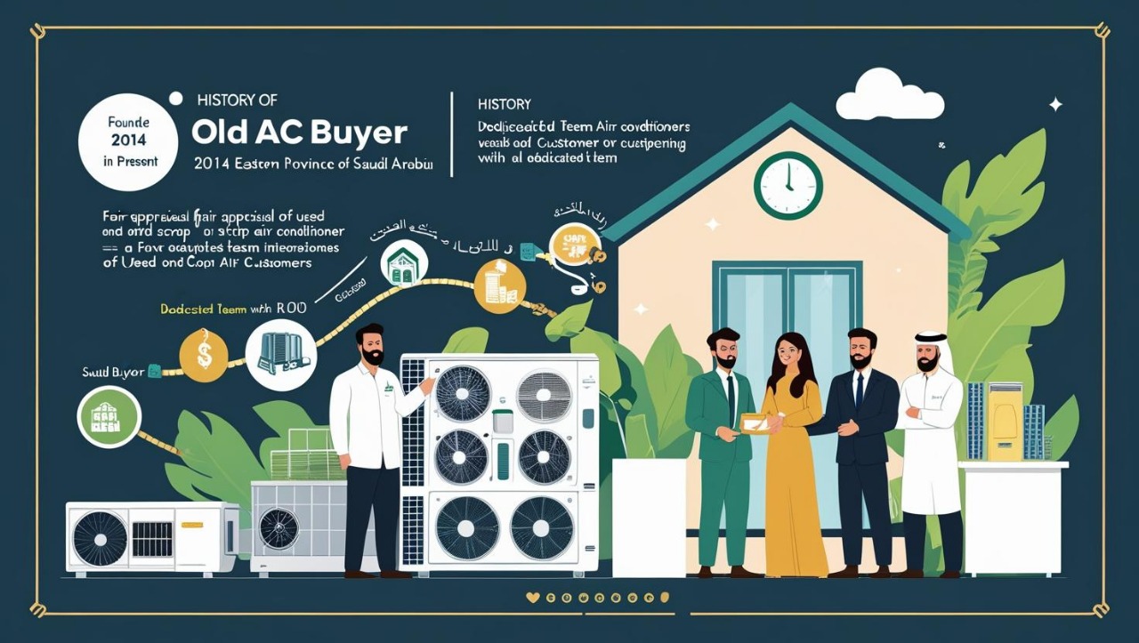 The history of Old AC Buyer, founded in 2014 in the Eastern Province of Saudi Arabia.